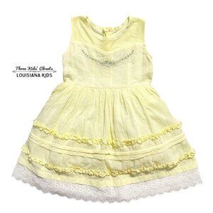 Evie's Closet Sz 4 Yellow Buttercup Blossom Dress & Bloomer Shorts